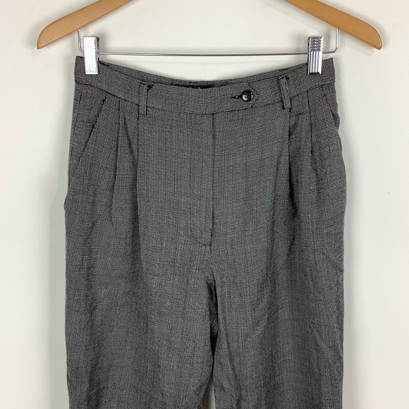 𝅺Vintage Rafaella Women's High Rise Wool Pleated Dress Pants Career Trousers 8 - Picture 4 of 8